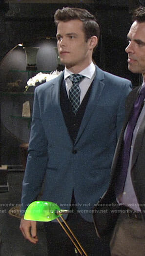 Kyle's blue suit jacket on The Young and the Restless