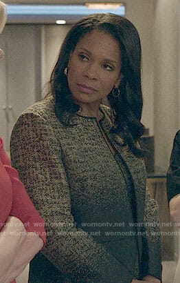 Liz's ombre jacket on The Good Fight