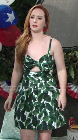 Mariah's Memorial Day dress on The Young and the Restless