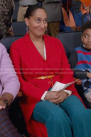 Bo's red coat on Black-ish