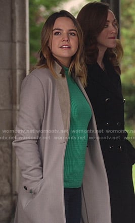 Grace's grey coat on Good Witch