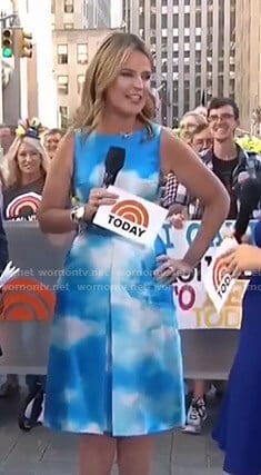 Savannah's cloud print dress on Today