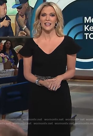 Megyn's black v-neck pencil dress on Megyn Kelly Today