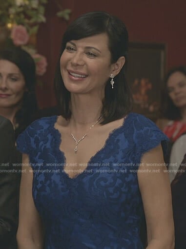 Cassie's blue lace gown on Good Witch