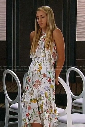 Joss's floral high-low dress on General Hospital