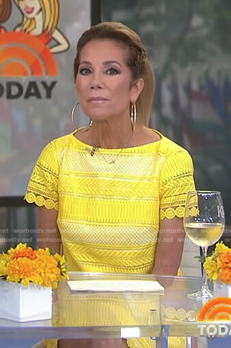 Kathie's yellow lace dress on Today