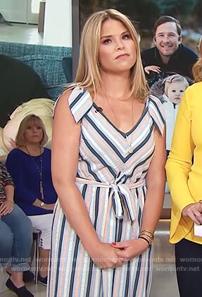 Jenna's striped jumpsuit on Today