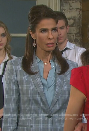 Hope's plaid blazer on Days of our Lives