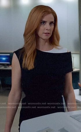 Donna's black and white dress on Suits