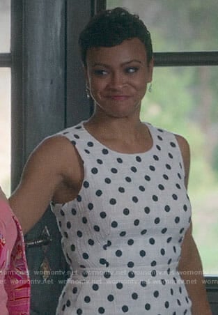 Etta Mae's polka dot dress on Insatiable