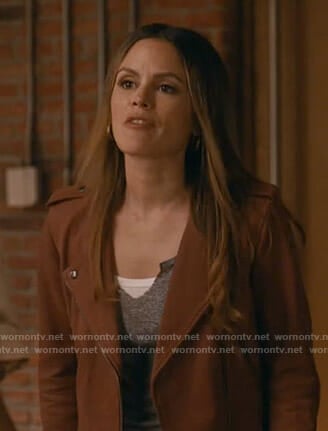 Sam's red moto jacket on Take Two