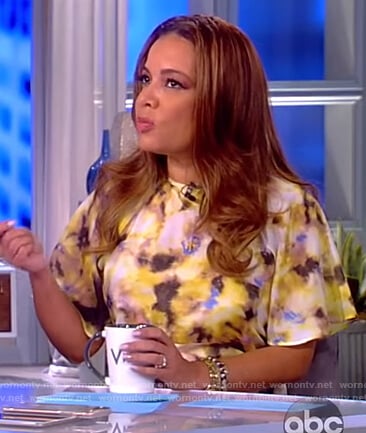 Sunny's yellow floral dress on The View