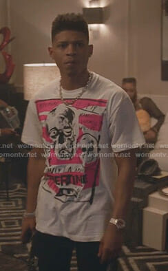 Hakeem's white Libertine tee on Empire