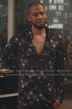 Jamal's black floral shirt on Empire