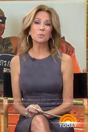 Kathie's grey suede dress on Today