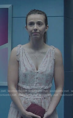 Rebecca's pink floral dress on The Gifted