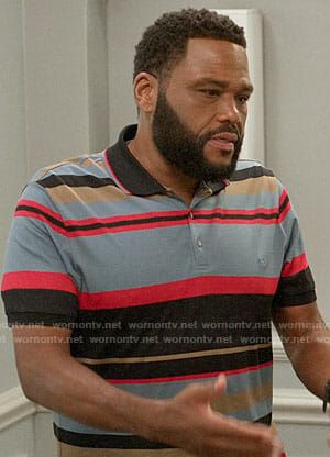 Andre's striped polo shirt on Black-ish