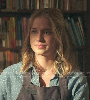 Beck's heart print chambray shirt on YOU