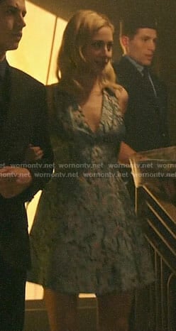 Betty's blue cherry blossom dress on Riverdale