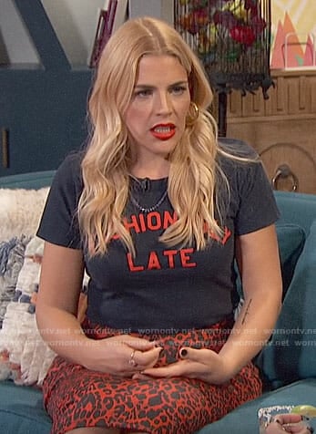 Busy's Fashionably Late tee on Busy Tonight