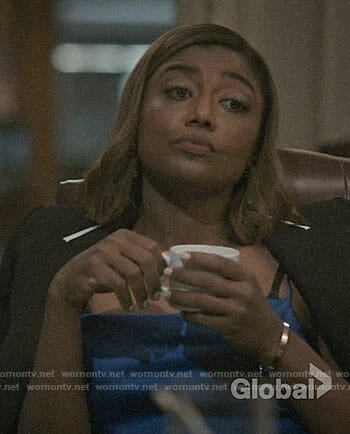 Daisy's blue cami on Madam Secretary