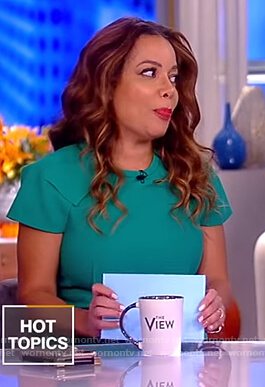 Sunny's green cap sleeve top on The View