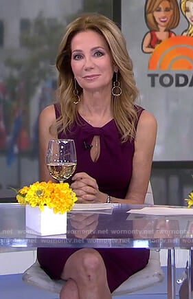 Kathie's purple keyhole dress on Today