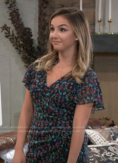 Kristina's floral dress on General Hospital