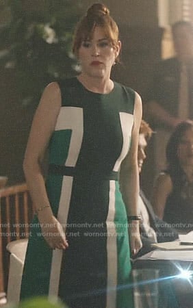Mary's green colorblock dress on Riverdale