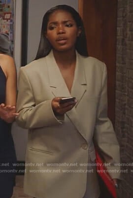 Alex's beige blazer on Star