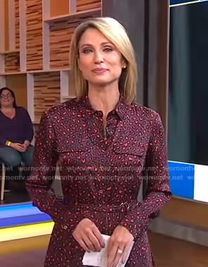 Amy's leopard shirtdress on Good Morning America