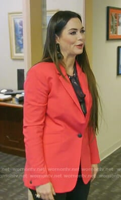 D'Andra's red blazer on The Real Housewives of Dallas