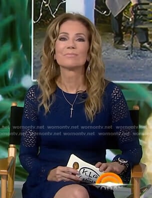 Kathie's blue knitted dress on Today