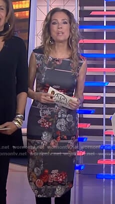 Kathie's grey floral sheath dress on Today