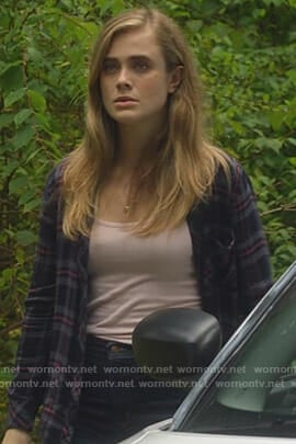 Michaela's plaid shirt on Manifest