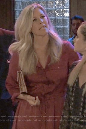 Carly's red shirtdress on General Hospital