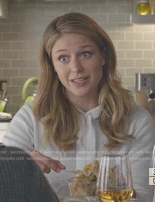 Kara's grey hoodie on Supergirl