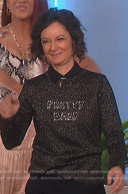 Sara's pretty baby sweater on The Talk