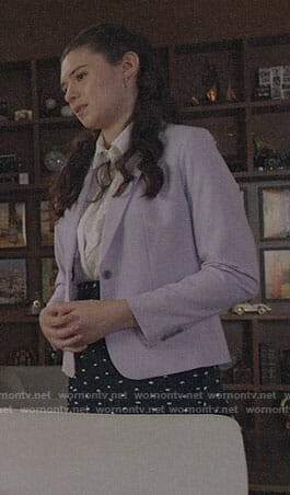 Nia's lavender blazer on Supergirl