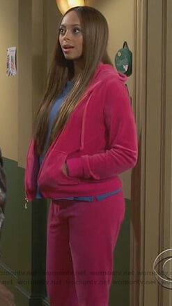 Claire's pink velour jacket on Happy Together