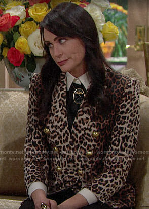 Quinn's leopard print blazer on The Bold and the Beautiful
