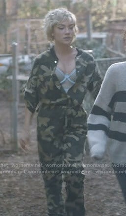 Star's camo jumpsuit on Star