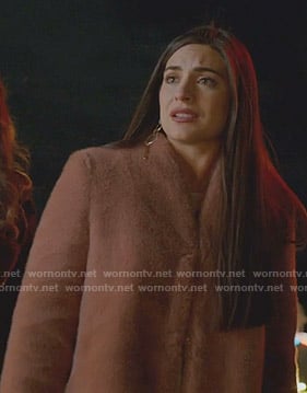 Cristal's pink fur coat on Dynasty