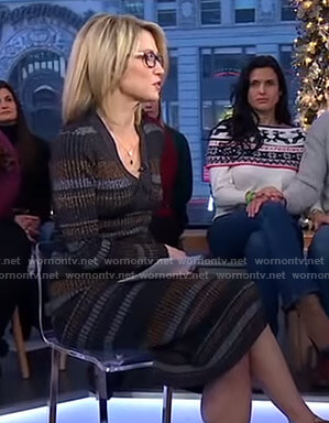 Amy's striped ribbed dress on Good Morning America