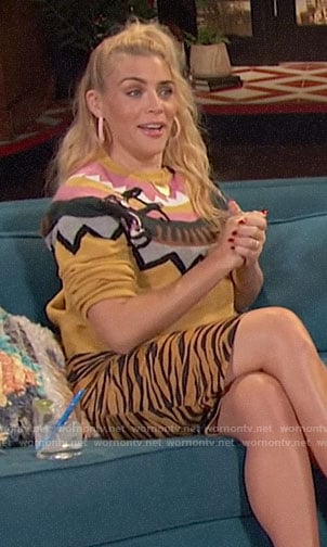 Busy's monkey sweater on Busy Tonight