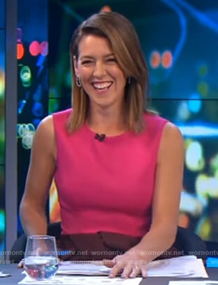 Gorgi's colorblock midi dress on The Project