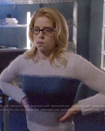 Felicity's striped sweater on Arrow