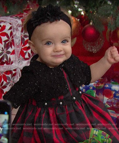 Kelly's Christmas outfit on The Bold and the Beautiful