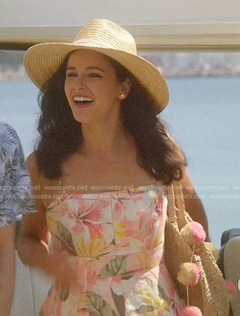 Amy's floral dress on Brooklyn Nine-Nine