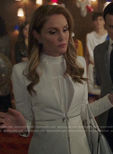 Charity's white zip-waist coat on Charmed